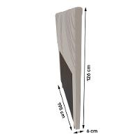 Cabeceira Cama Box Casal King Size Lisboa 195Cm Bege - 3