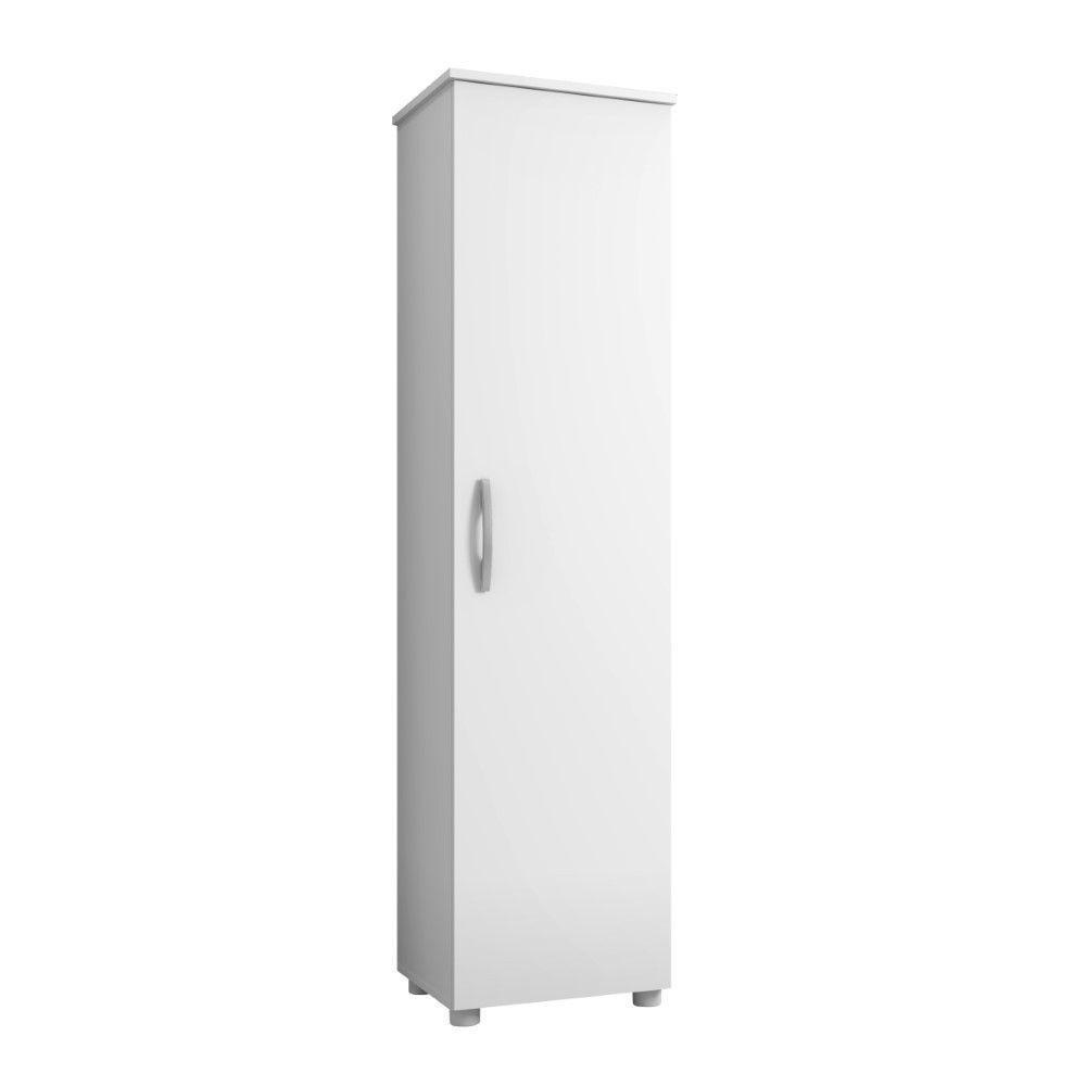 Armário Multiuso Jasmim Branco 1 Porta Kaiki Móveis Branco - 1