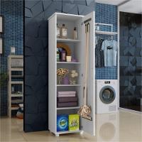 Armário Multiuso Jasmim Branco 1 Porta Kaiki Móveis Branco - 7