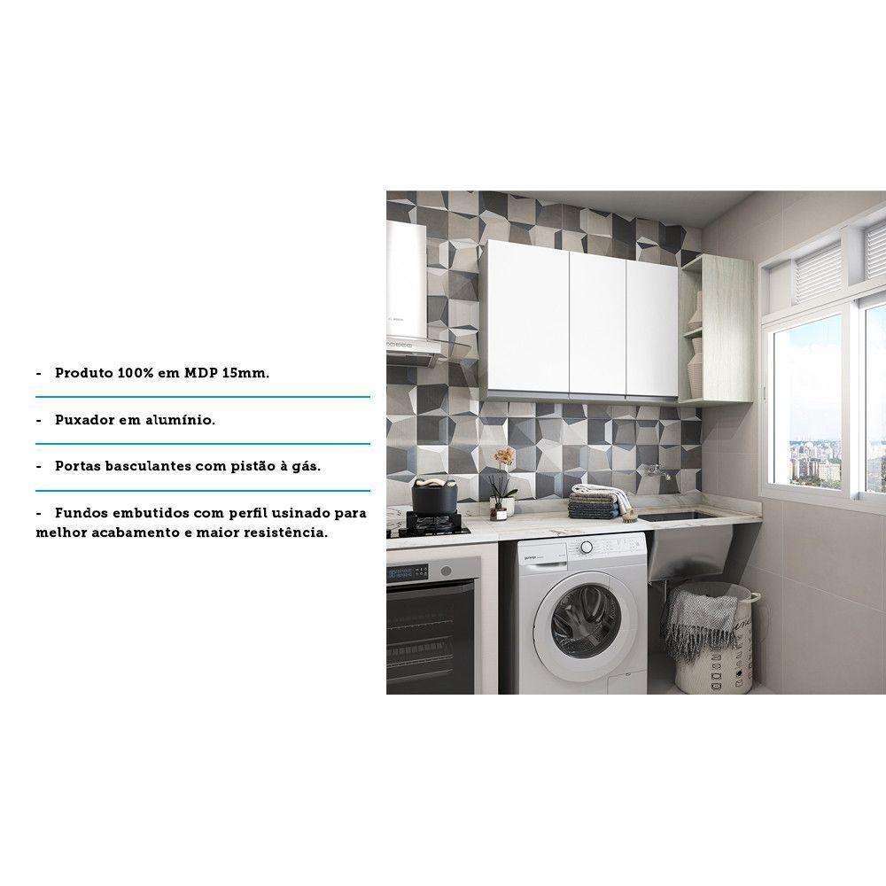 Lavanderia 2 Peças Lis Crema Com Branco Mat Crema Com Branco - 3