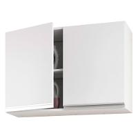 Kit Com 02 Armários Aéreo 80cm 100% Mdf Branco