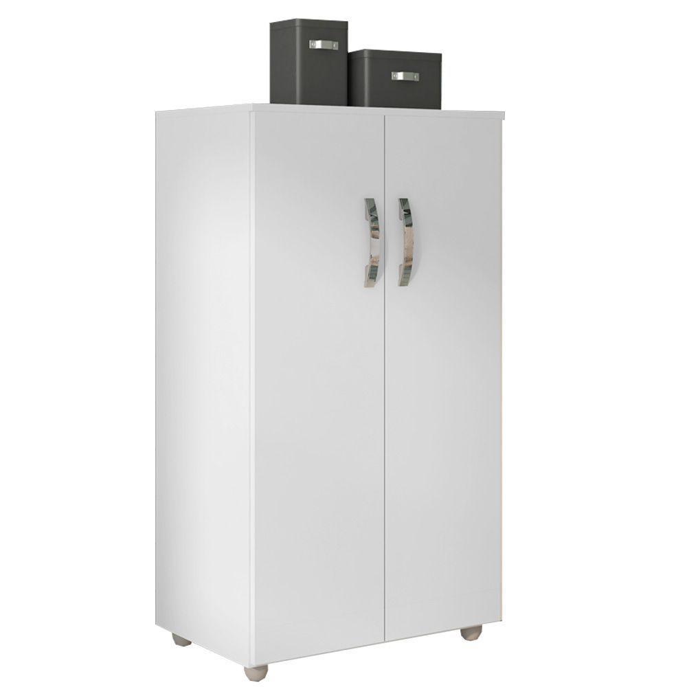 Armário Multiuso 2 Portas Rosana Branco 1135 Ajl Móveis - 1