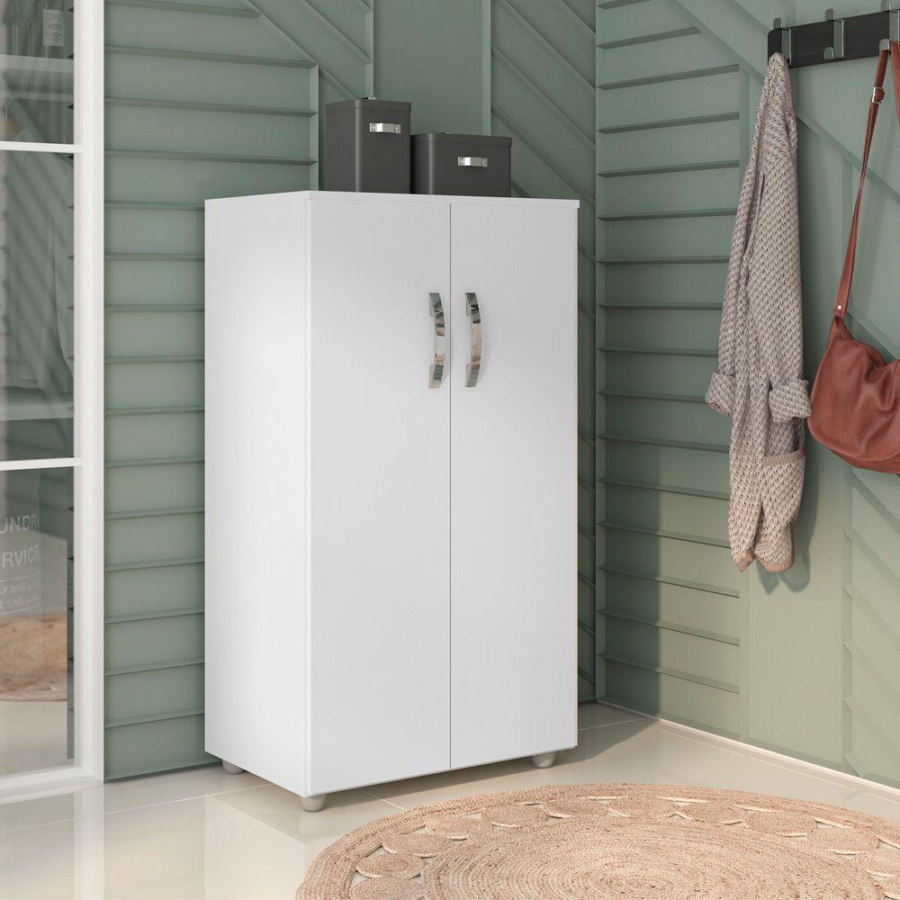 Armário Multiuso 2 Portas Rosana Branco 1135 Ajl Móveis - 2