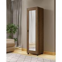 Armário Multiuso Organizador Com Espelho Diamante Benetil Imbuia - 3