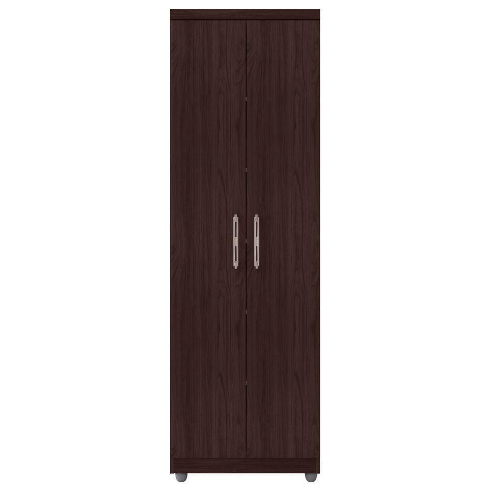 Armário Organizador Multiuso 2 Portas E 6 Nichos Castanho - 1