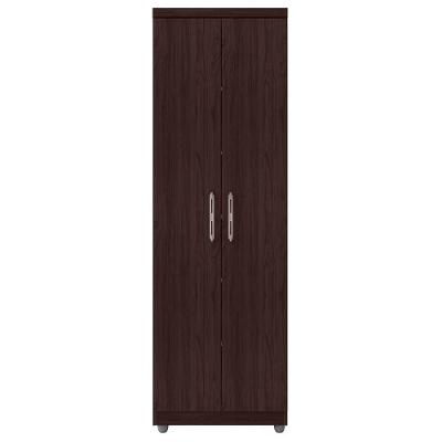 Armário Organizador Multiuso 2 Portas E 6 Nichos Castanho