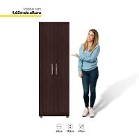 Armário Organizador Multiuso 2 Portas E 6 Nichos Castanho - 2