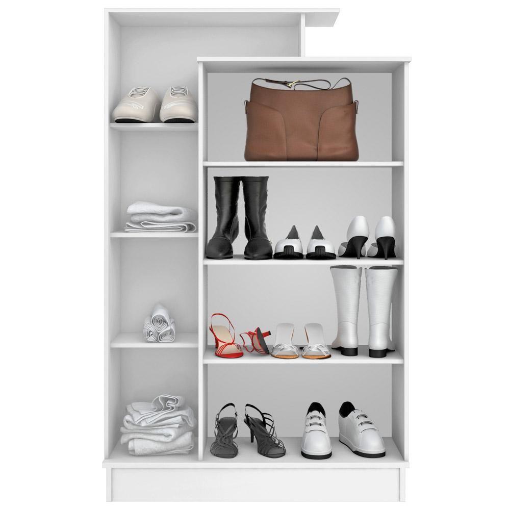 Armário Multiuso 2 Portas 6 Prateleiras Elite D02 Branco - 3