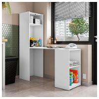 Armário Multiuso Com Mesa Auxiliar Mult Max Branco Caemmun - 10