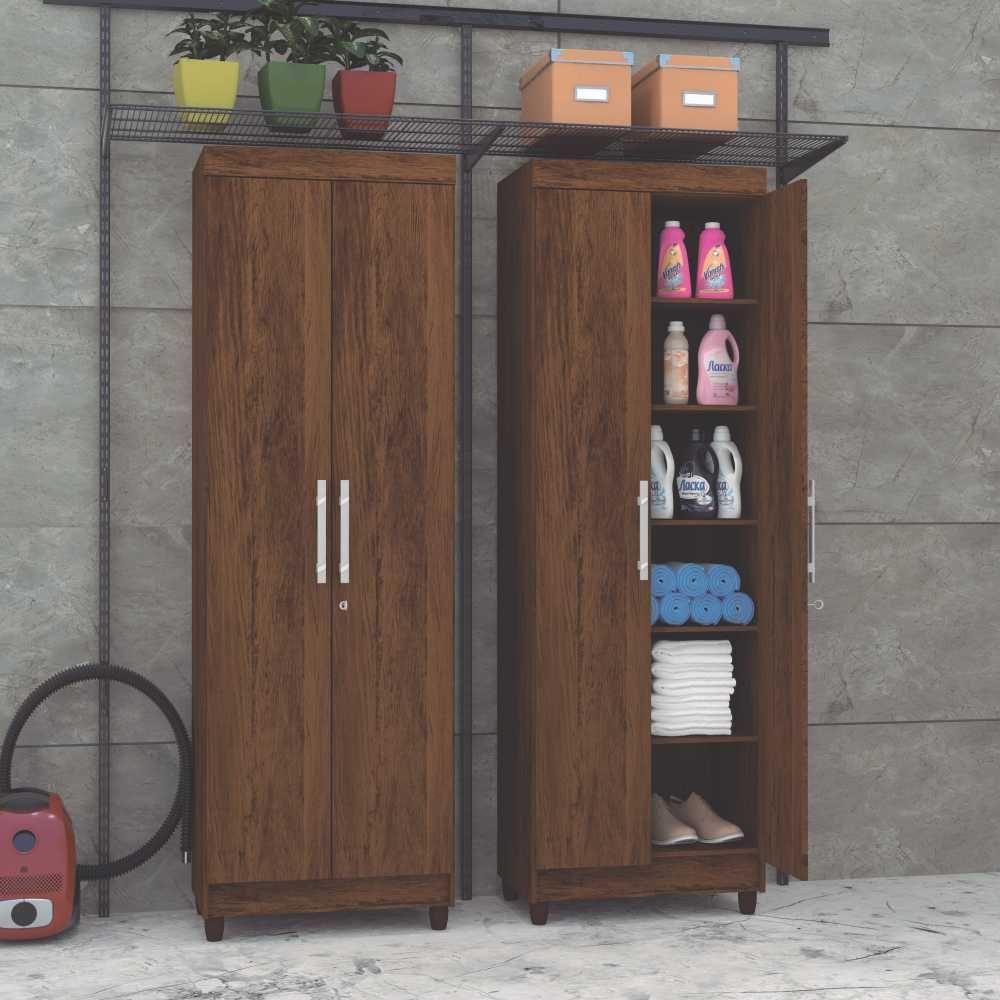 Multiuso 2 Portas Line 1004580 Imbuia Rustico Vila Rica - 4