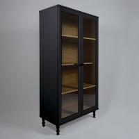 Armário Multiuso 2 Portas De Vidro Ditália E-957 Preto - 7