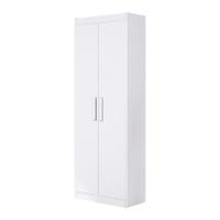 Armário Multiuso Com 2 Portas E 4 Prateleiras Cor Branco Aramóveis - 1