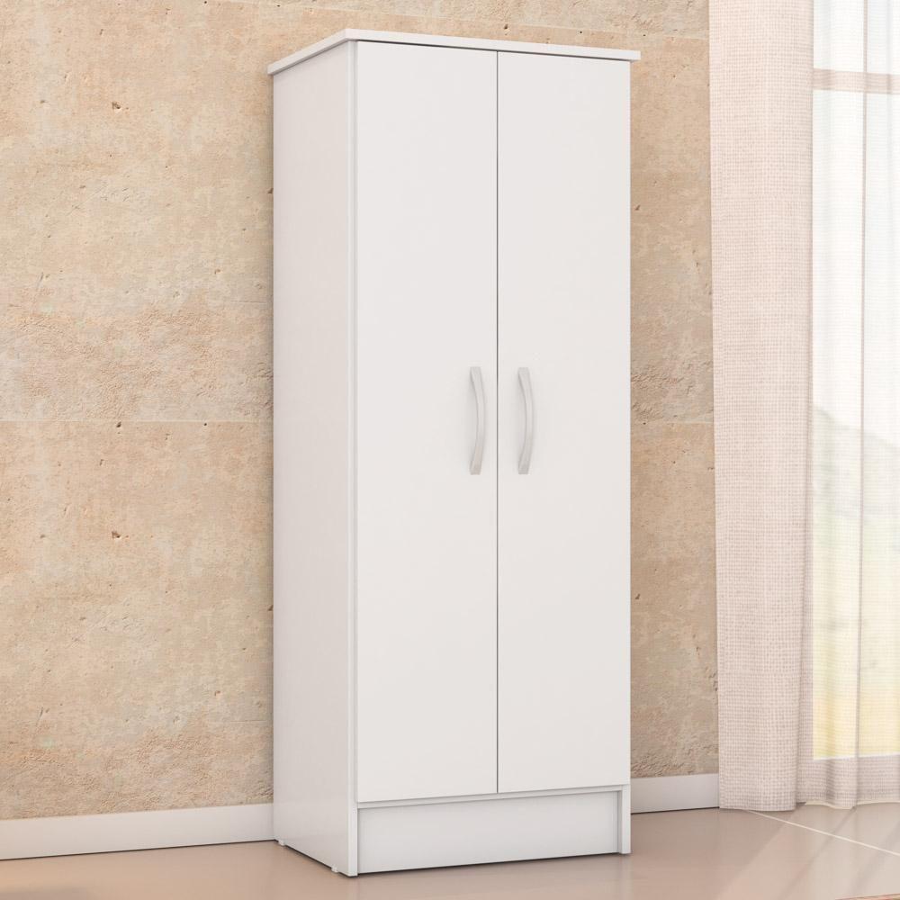 Armário Multiuso 2 Portas 3 Prateleiras Viena D02 Branco - Mpozenato - 5