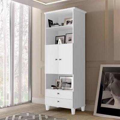 Armário Organizador Com Portas E Gavetas Library Branco