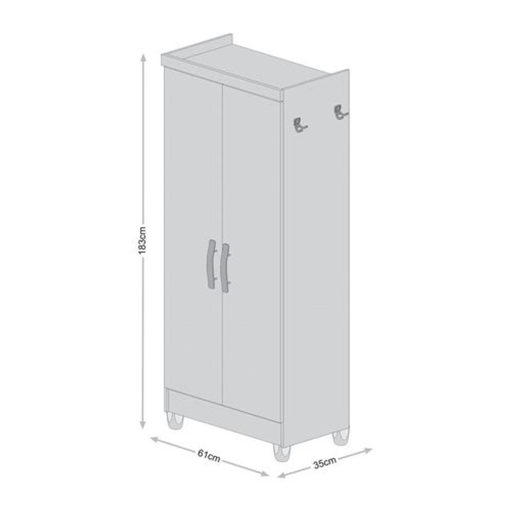 Armário Multi 2 Portas Linus 879 Branco Qmovi - 1