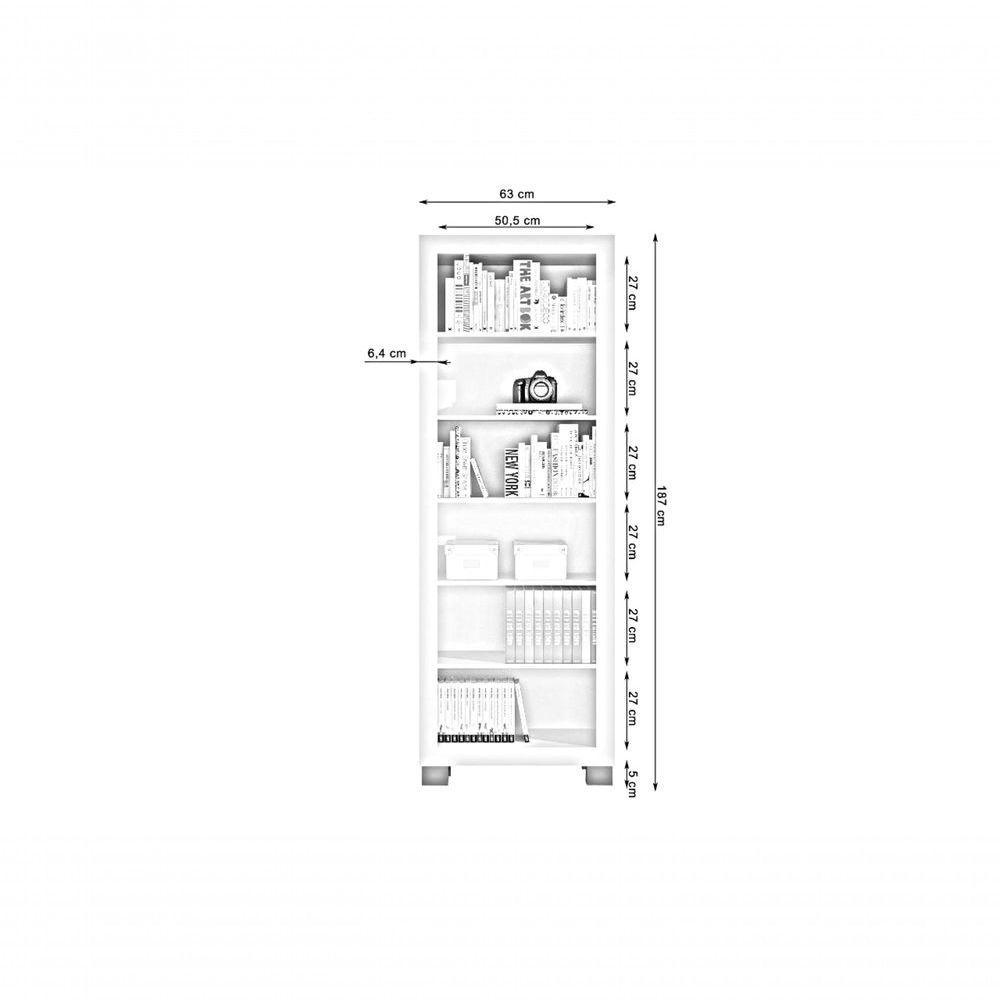 Armario Multiuso 5 Prateleiras Flex Valdemoveis - 3