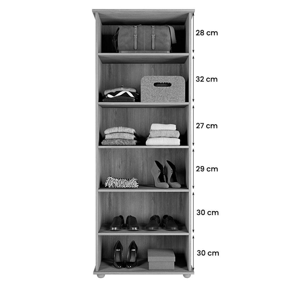 Armário Organizador Multiuso 2 Pts Com Chave Mel/Perola - 2