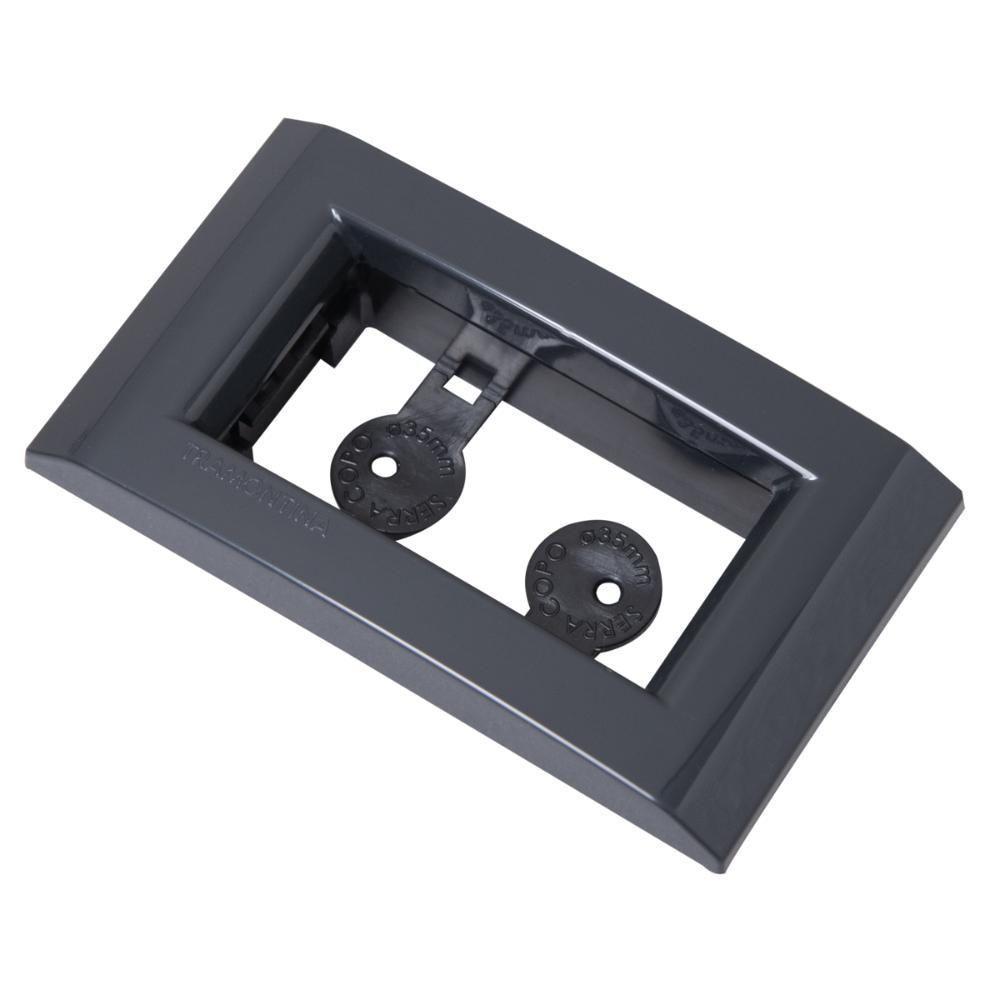 Placa Para Movel 1 Posto Tramontina Liz Grafite - 1