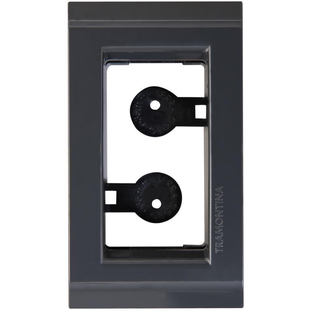 Placa Para Movel 1 Posto Tramontina Liz Grafite - 3