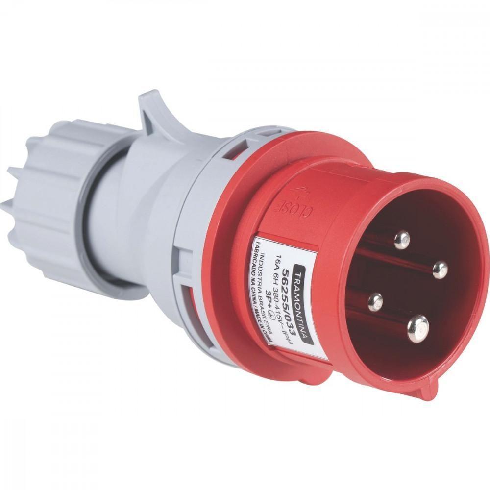 Plugue Móvel Industrial 3p+t 16 A 380-415 Vca 6 H Tramontina - 4