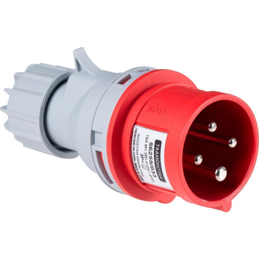 Plugue Móvel Industrial 3p+t 16 A 380-415 Vca 6 H Tramontina - 8