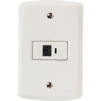 Conj 4x2 1 Tomada Rj45 Cat. 6 Tramontina Lux2 Branco - 3