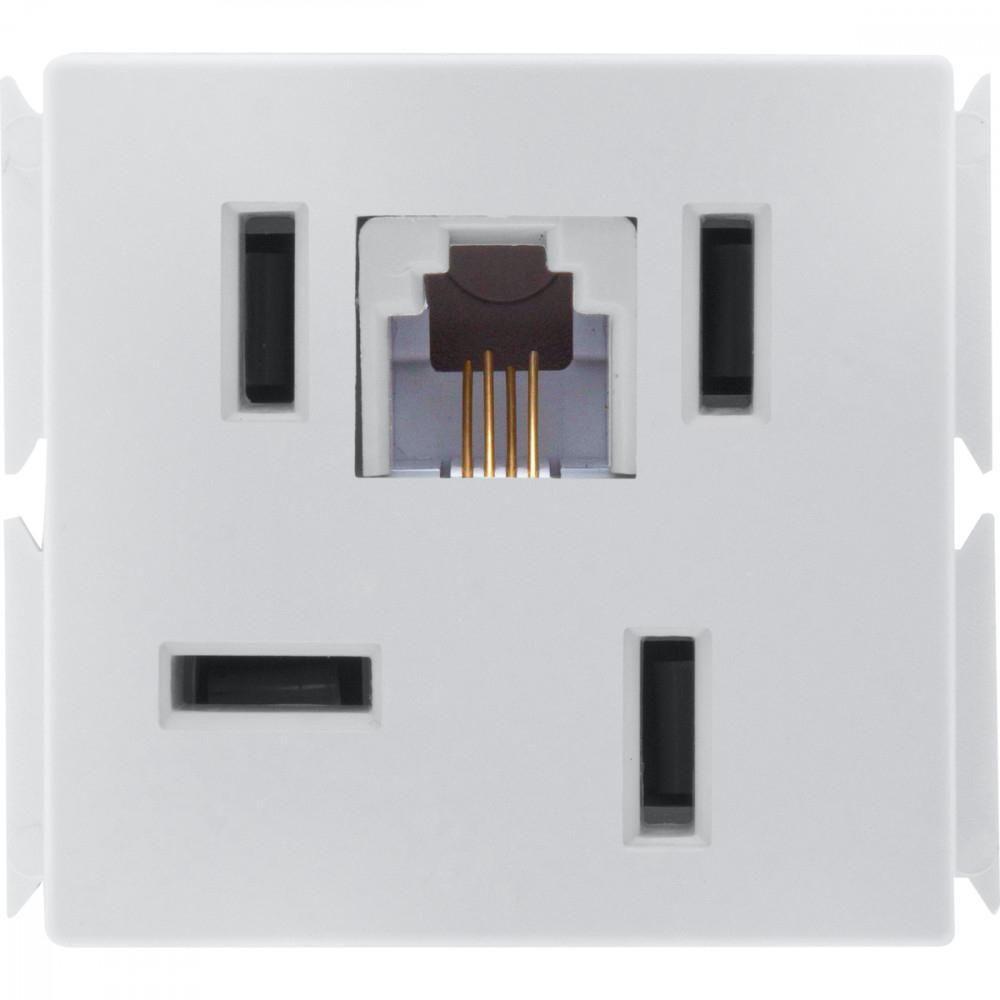 Módulo para Tomada de Telefone 4p e Rj11 Tramontina Aria - 1