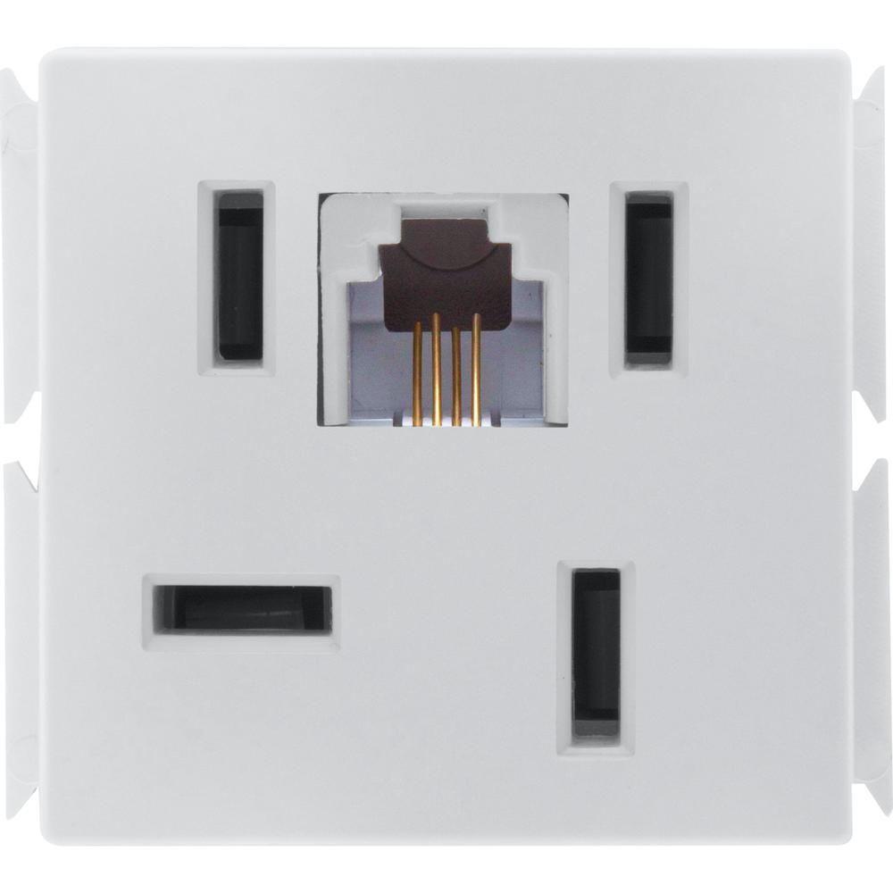 Módulo para Tomada de Telefone 4p e Rj11 Tramontina Aria - 2