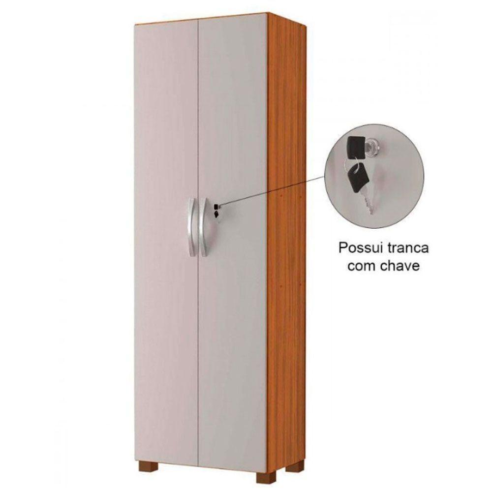 Multiuso 2 Portas Com Chave Notável Freijo Com Off White - 2