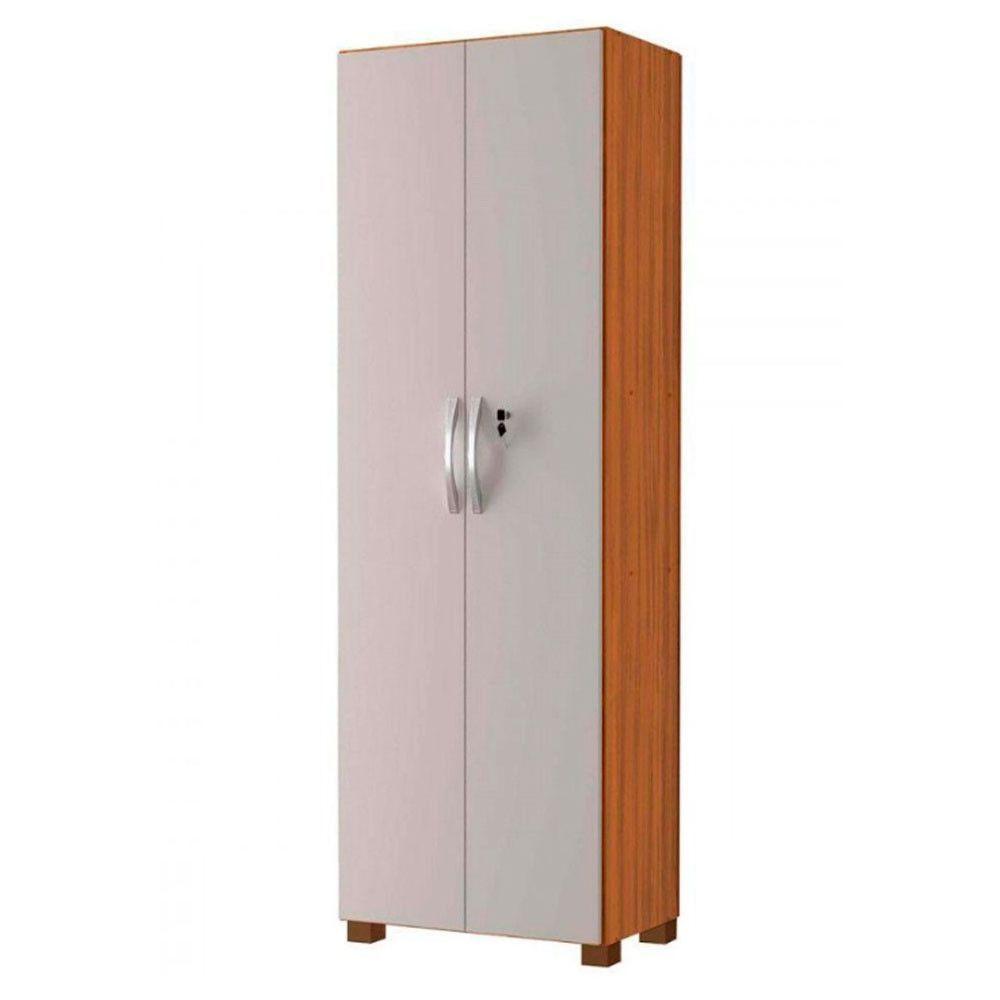 Multiuso 2 Portas Com Chave Notável Freijo Com Off White - 4