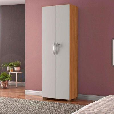 Multiuso 2 Portas Com Chave Notável Freijo Com Off White