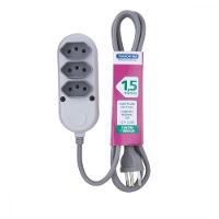 Extensão Múltipla 3 Tomadas 2p+t 10 A 250 V Tramontina 1,5M - 1