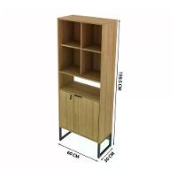 Armário 02 Portas Com Chave Pes Tubular Me4155 Amendoa - 7