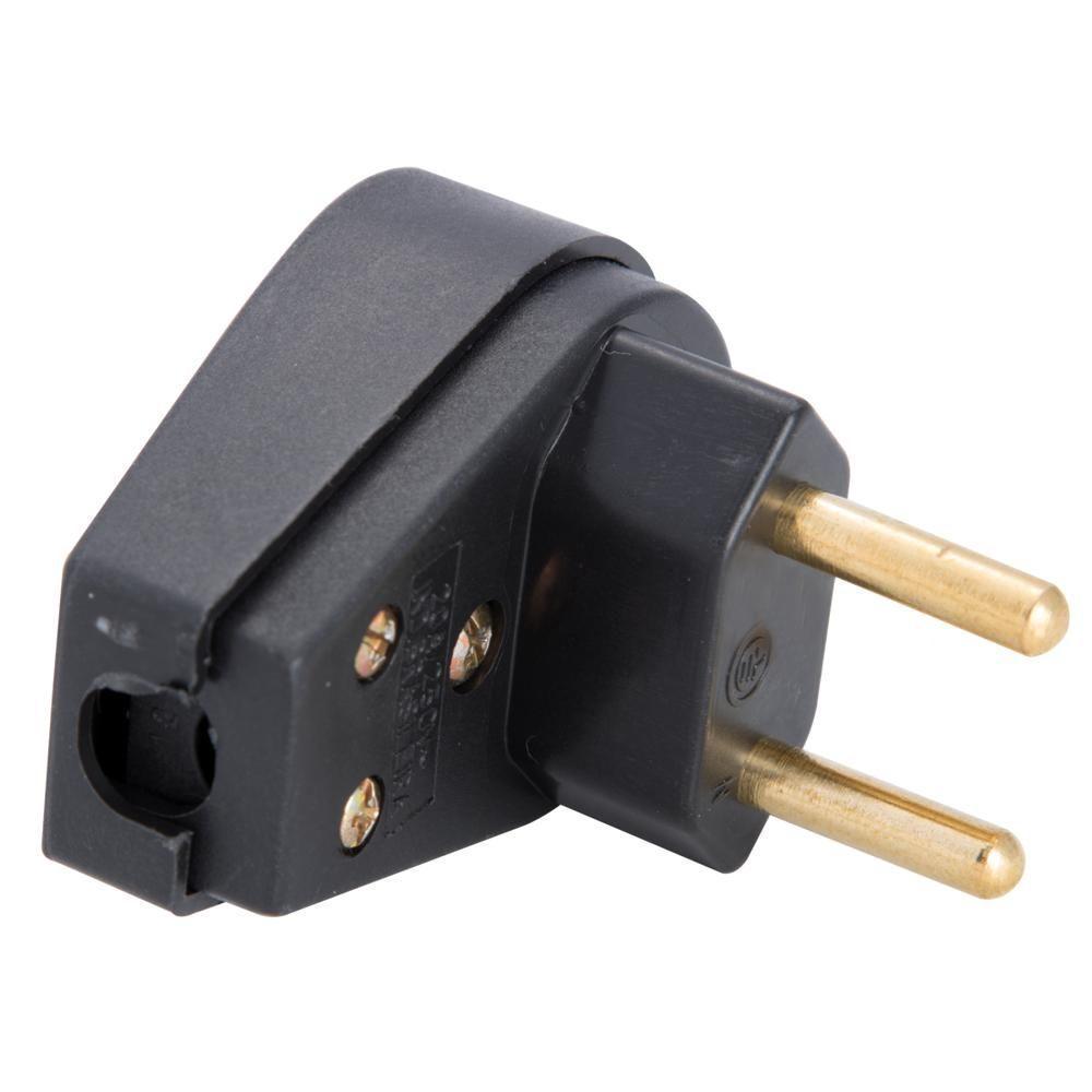 Plugue Angular 2p 10 A 250 V Tramontina Preto - 2