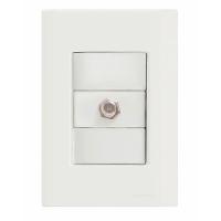 Conj 4x2 1 Tomada Tv/sat Coaxial Tramontina Giz Branco - 2