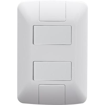 Conjunto 4x2 com 2 Inter Simples Tramontina Aria 6A 250V