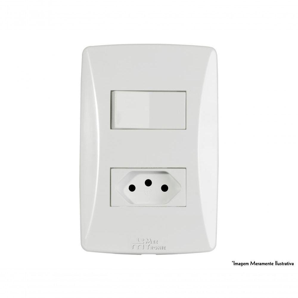 Interruptor Petra 1 Simp+Tom 2P+T C/Pl 10A 250V C/10Pcs - 1