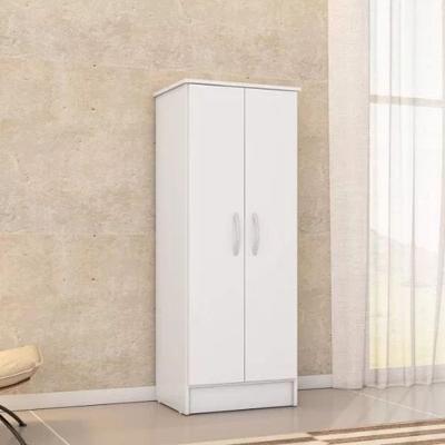 Armário 2 Portas 3 Prateleiras Viena Branco Demóbile
