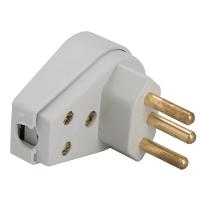 Plugue Angular 2p+t 10 A 250 V Tramontina Cinza - 2