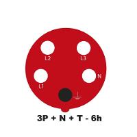 Plugue Móvel Industrial 3p+n+t 16 A 380-415 Vca 6 H - 3