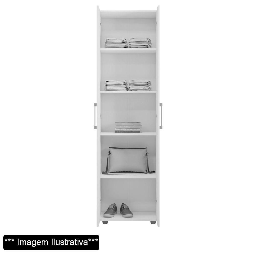 Armário Multiuso 4 Prateleiras Beatriz Castanho Ajl Móveis - 2