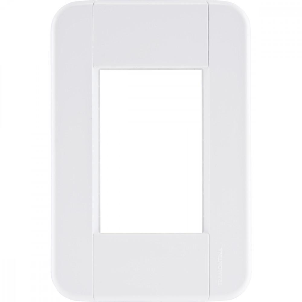 Placa 3 Postos 4x2 Tramontina Tablet Branca - 1