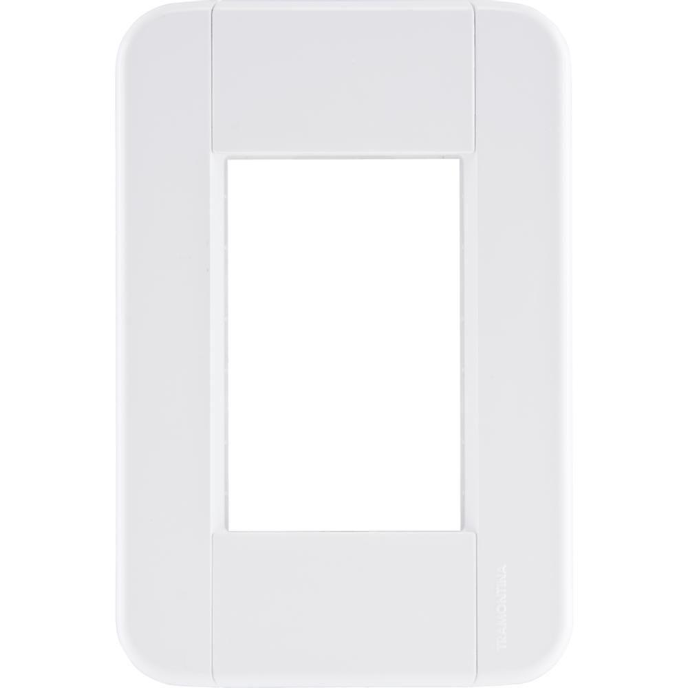 Placa 3 Postos 4x2 Tramontina Tablet Branca - 2