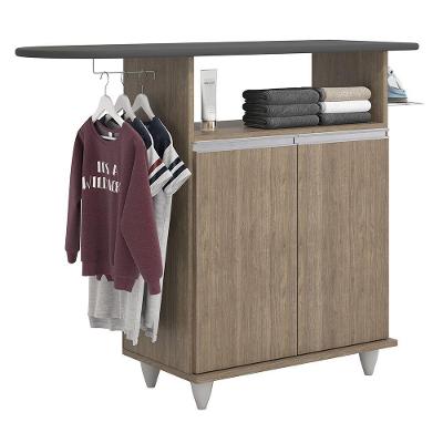 Tábua De Passar Com Balcão 02 Portas Angel 119Cm Castanho