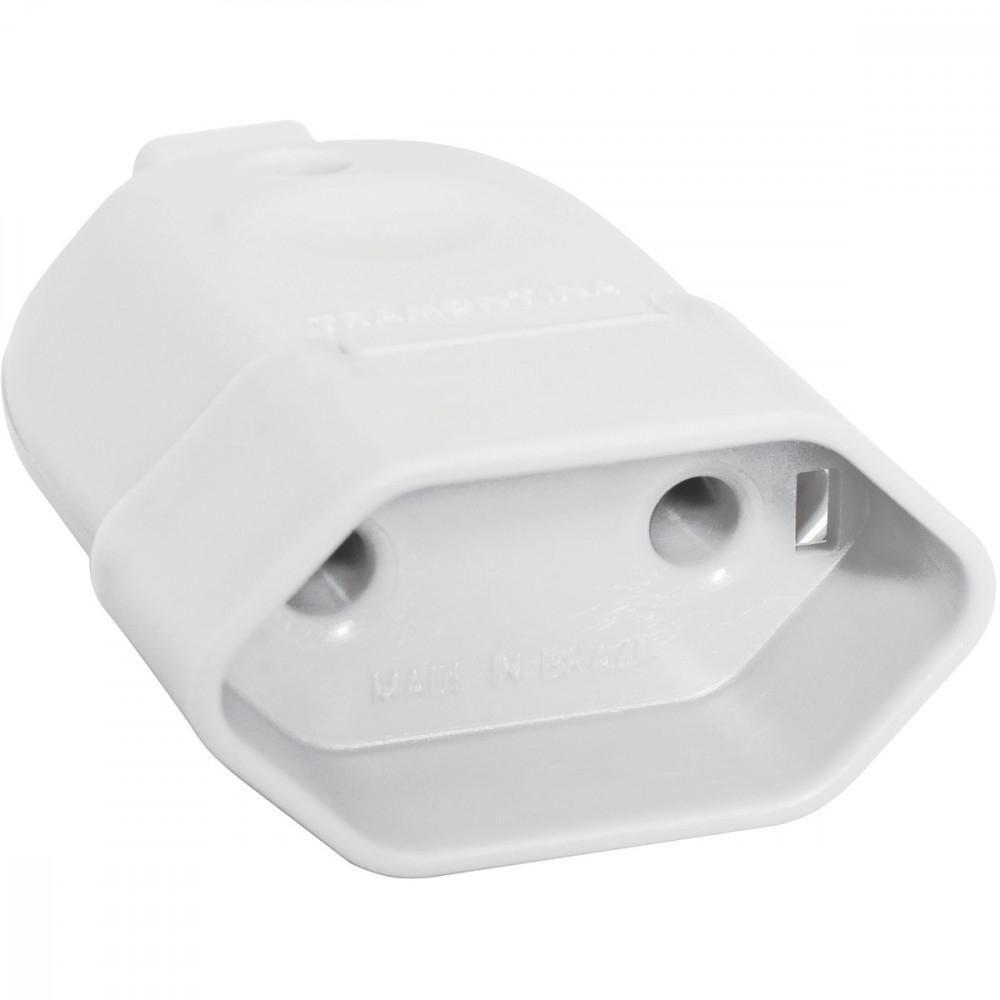 Plugue Fêmea 2p 250 V 10 A Tramontina Branco - 1