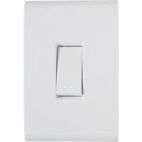 Conjunto 4X2 Com 1 Interruptor Simples Liz 10 A 250 V Branco - 1