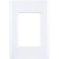 Placa 3 Postos 4x2 Tramontina Giz Branca - 1