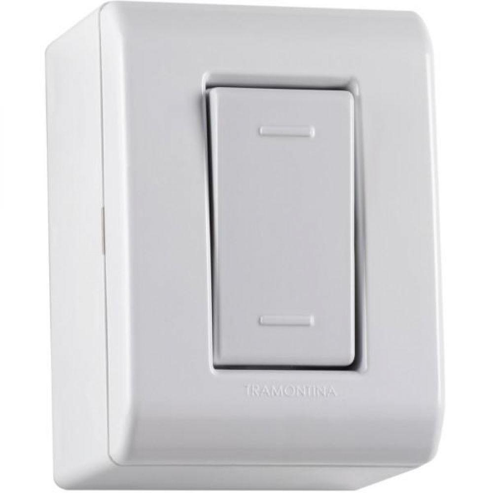 Caixa de Sobrepor c/ 1 Interrup Paralelo 10A 250V Tramontina - 1
