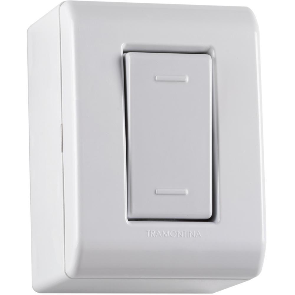 Caixa de Sobrepor c/ 1 Interrup Paralelo 10A 250V Tramontina - 6