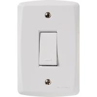 Conjunto 4X2 Com 1 Interruptor Simples 10 A 250V Lux2 Branco - 1